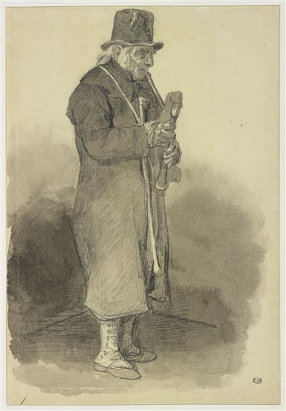 Théodore Géricault, Le joueur de cornemuse, 1821