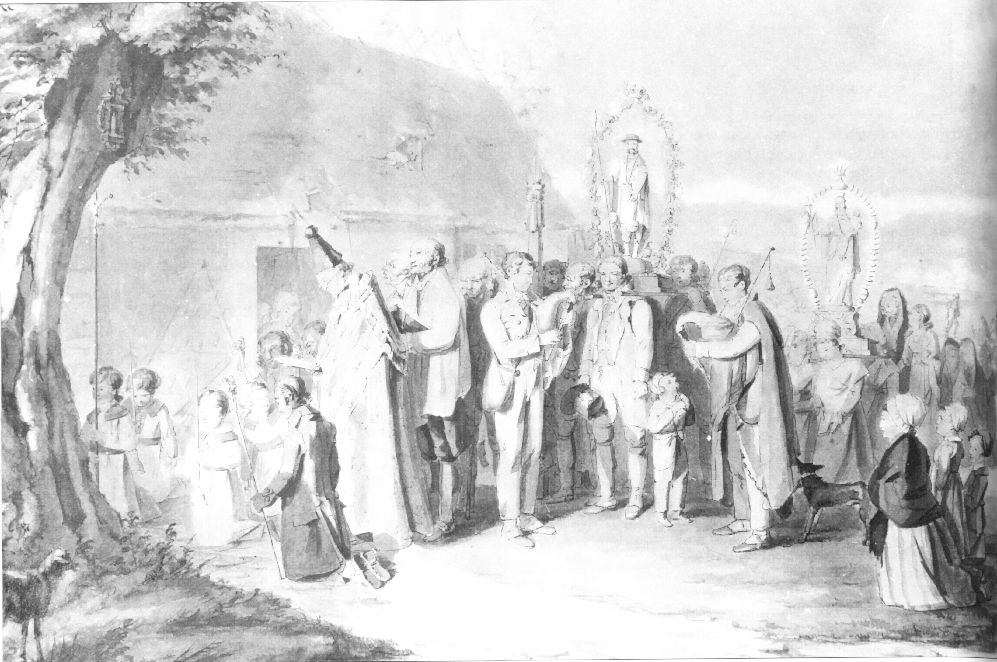 ‘Procession pour Saint-Druon, Patron des Bergers’, Philibert de Ranchicourt, 1823
